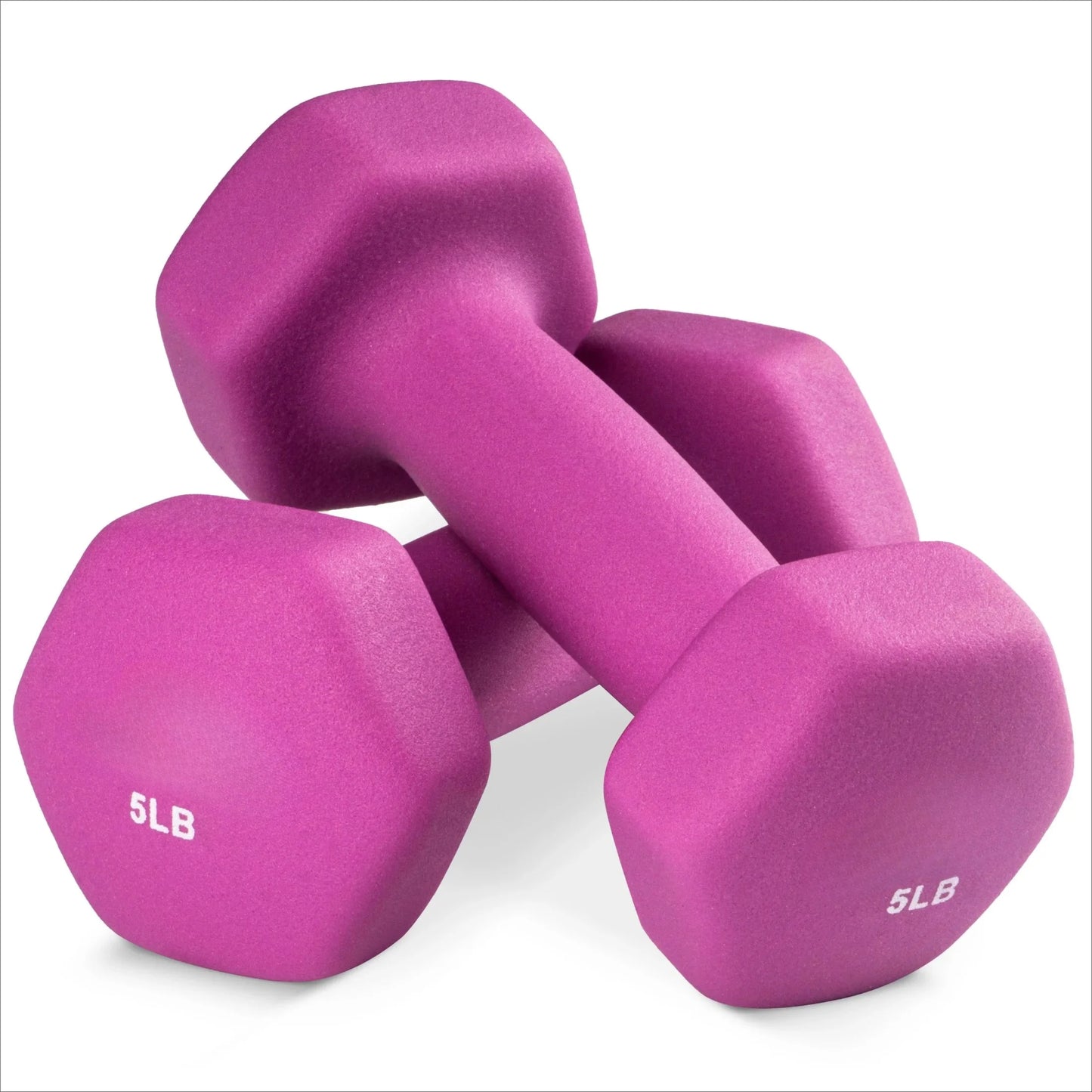 Set of Two Neoprene Dumbbells Coated for Non-Slip Grip