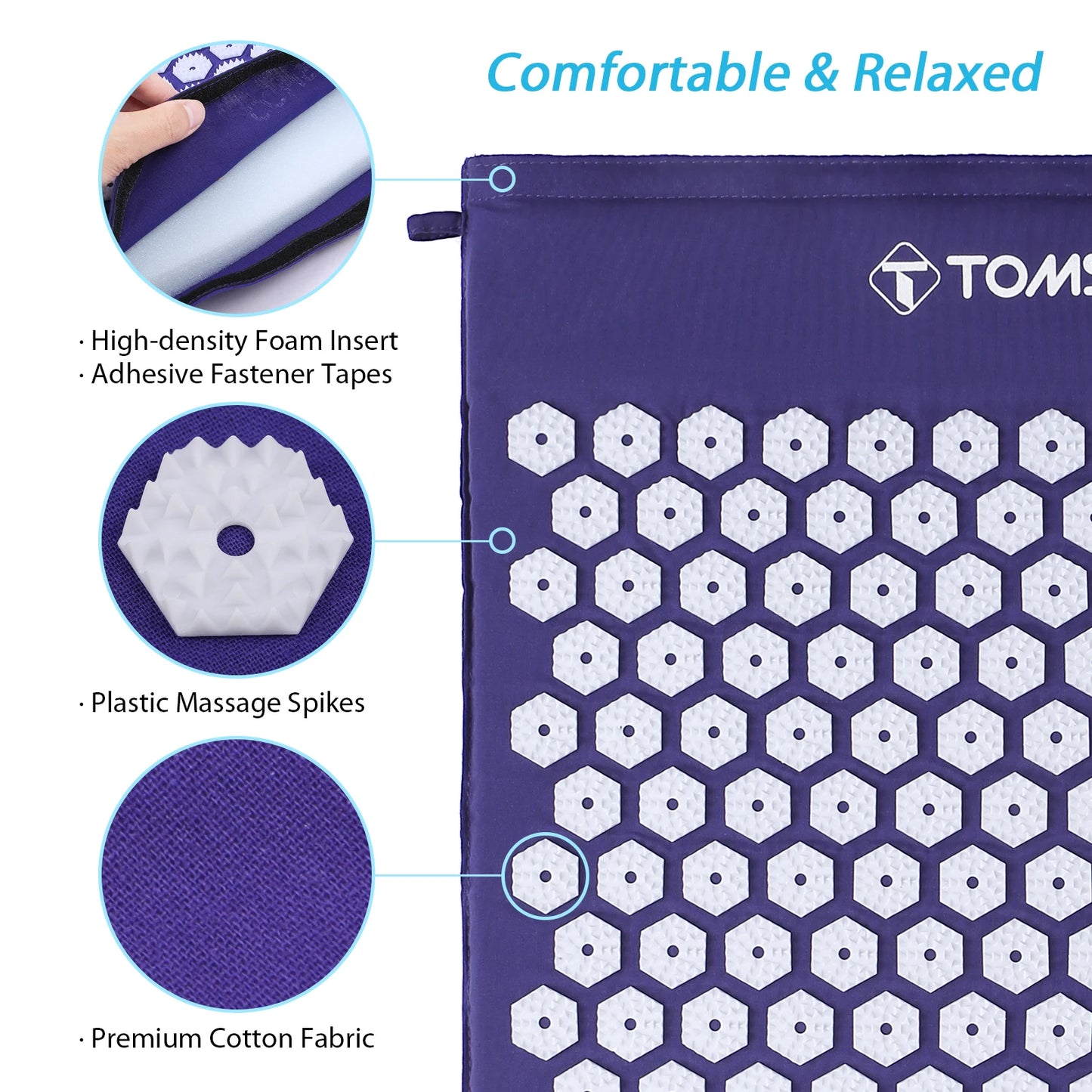 1 Set Massager Cushion Massage Yoga Mat Acupressure Set