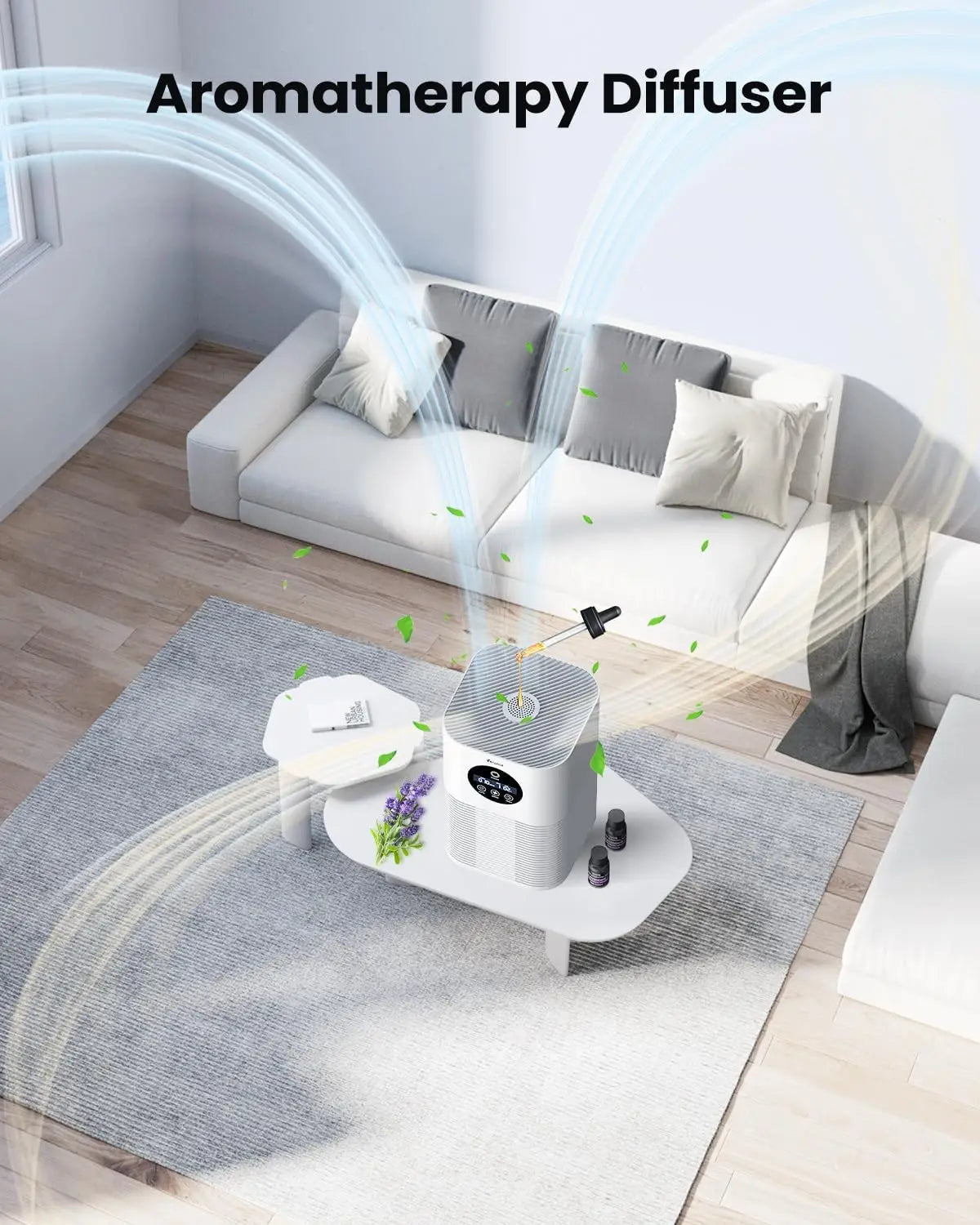 H13 True Hepa Air Purifiers for Pets Hair and Smoke 600 sq. ft.