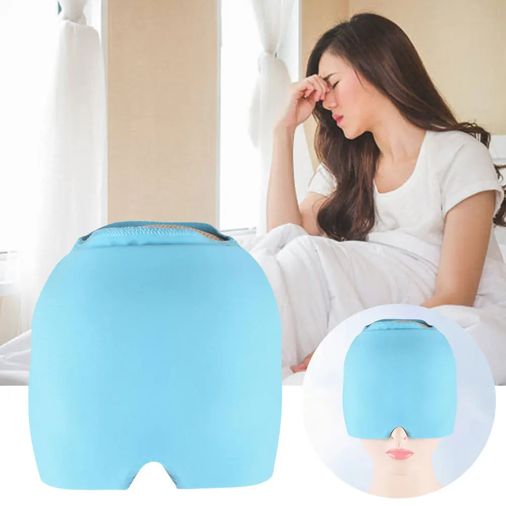 Gel Ice Headache Migraine Relief Hat Cold Compress Therapy Cap