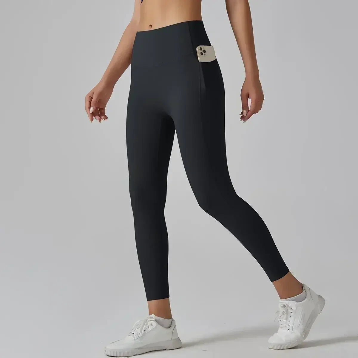 Yoga AL High Waisted Yoga Pants With Abdominal Pockets