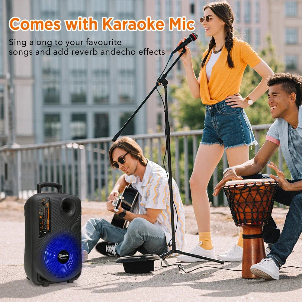 2000W Portable Bluetooth Speaker Sub woofer Heavy Bass Sound System Party+Remote