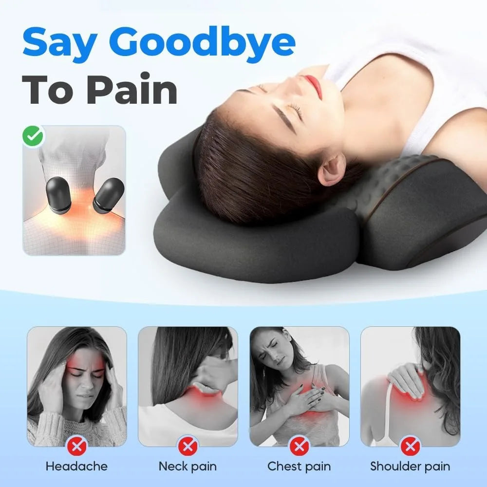 Okayso Pillow Massage Neck Hump, Okayso 3-in-1 Neck Massage Pillow, Heated Massage Neck Pillow, Memory Foam Pillows