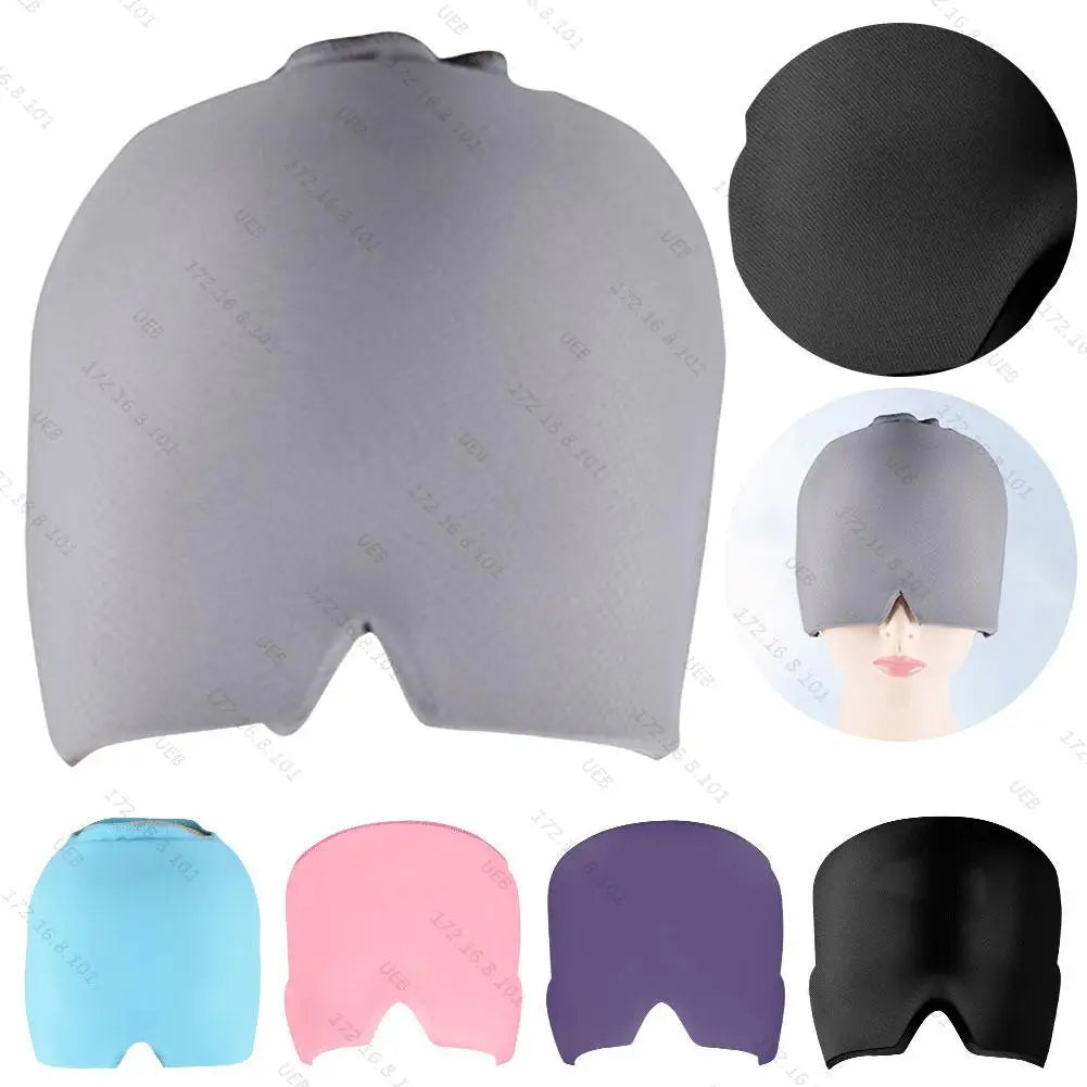 Gel Ice Headache Migraine Relief Hat Cold Compress Therapy Cap