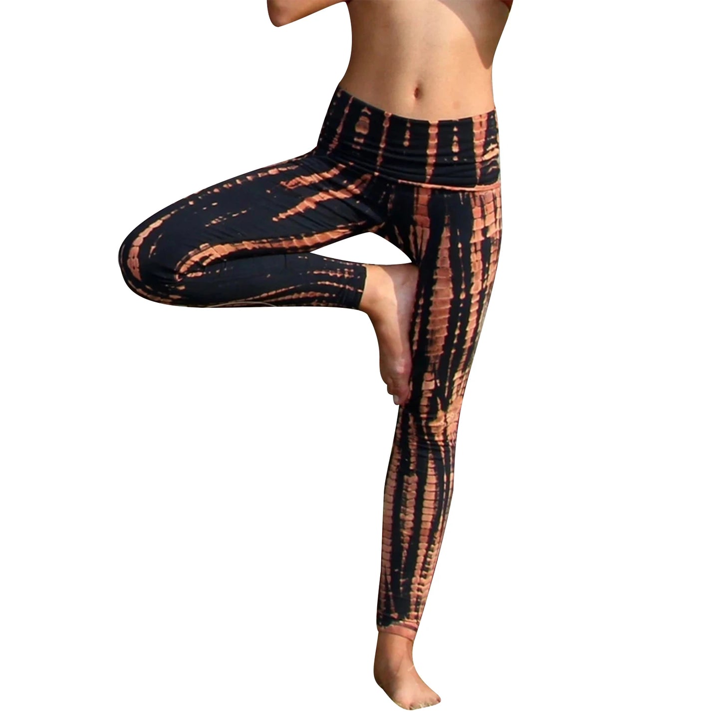 High Waist Yoga Leggings with Side Pockets Tummy Control