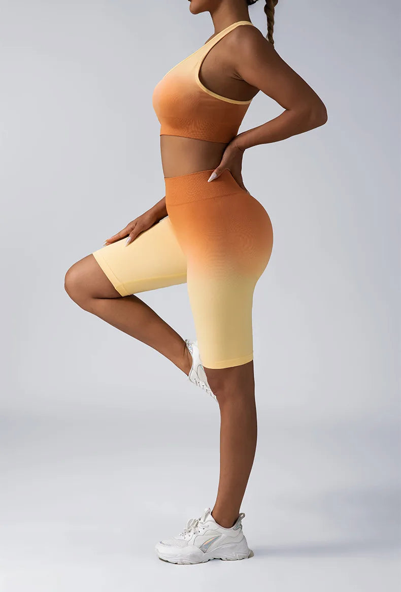 3 Pack US Local Women's Yoga Fitness Yoga Shorts Tummy Control