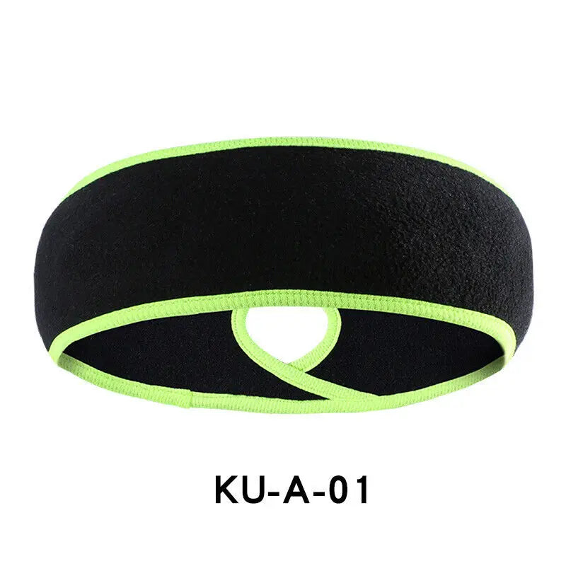 Winter Fleece Ponytail Headband Earmuffs for Running Yoga Skiing Cycling Ear Muffs Skiing Outdoor Sports Ear Warmer Sweatband