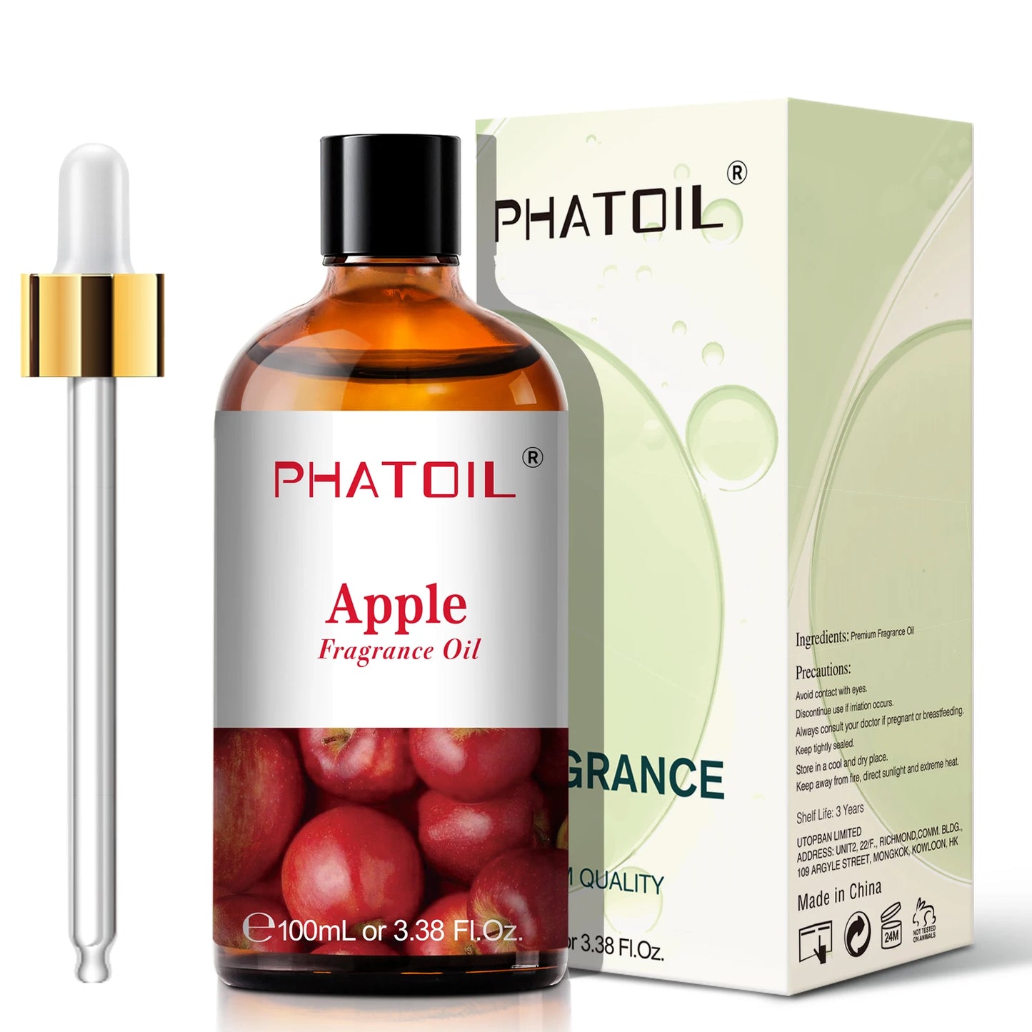 PHATOIL 100ML Coconut Peach Blueberry Mango Fragrance Oil Apple Banana Grape Lemon Aroma Oil for Oil Diffuser Soap Candle Making