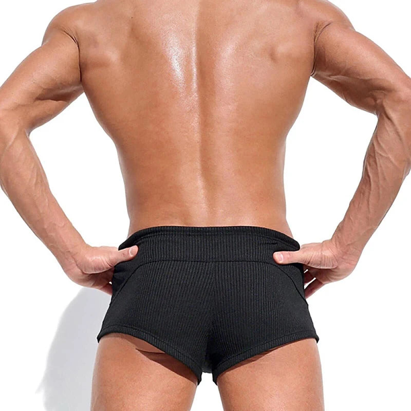 Men's Quick Dry Running Shorts with Built-in Briefs 3 Inch