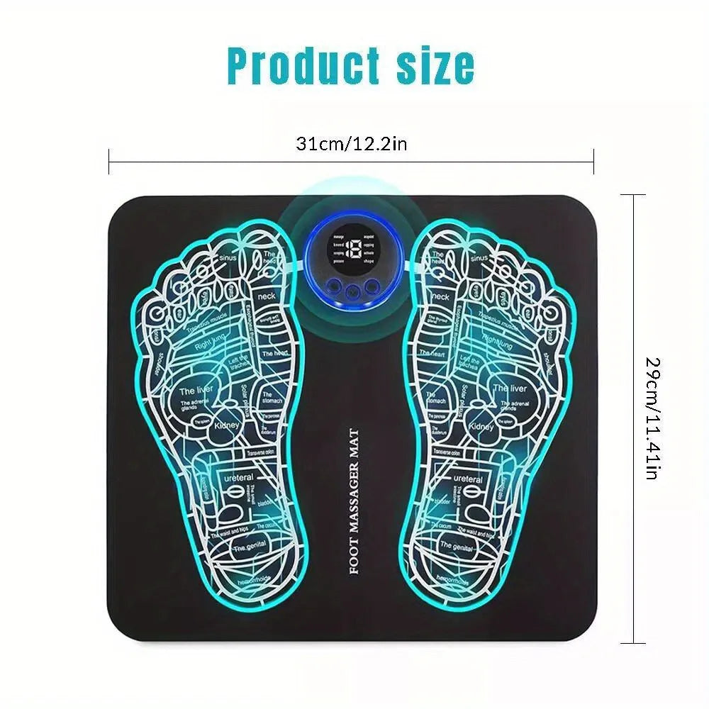 Get Relief With Electric EMS Foot and Leg Massager for Deep Reshaping and Pain Relaxation