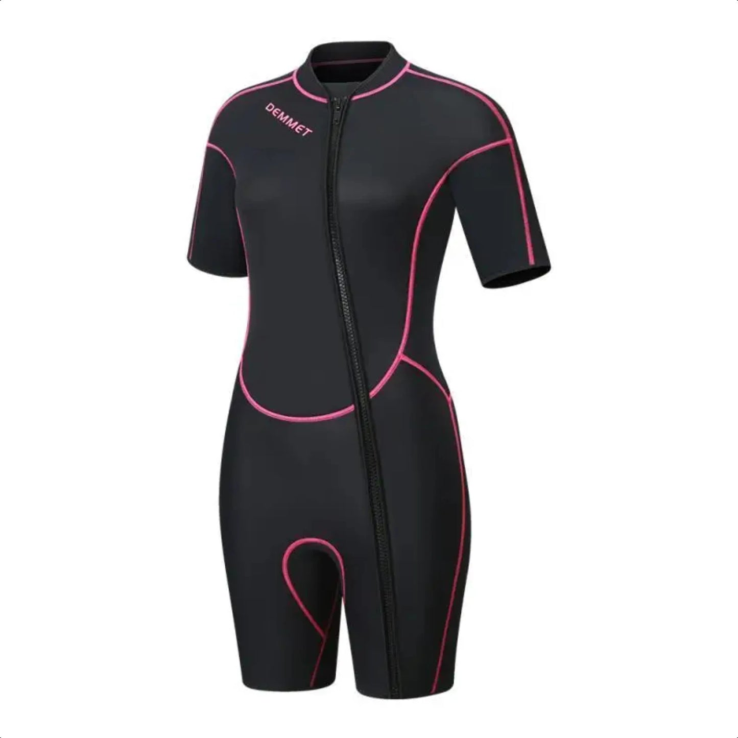 Women Men Short Sleeve Wetsuit 1.5mm Neoprene Full Body