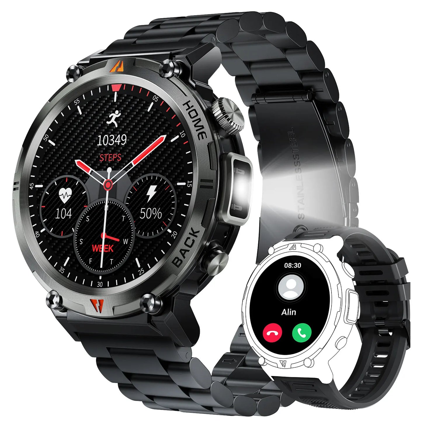 EIGIIS 2024 New KE3 Bluetooth Call Smart Watch Men Full Touch