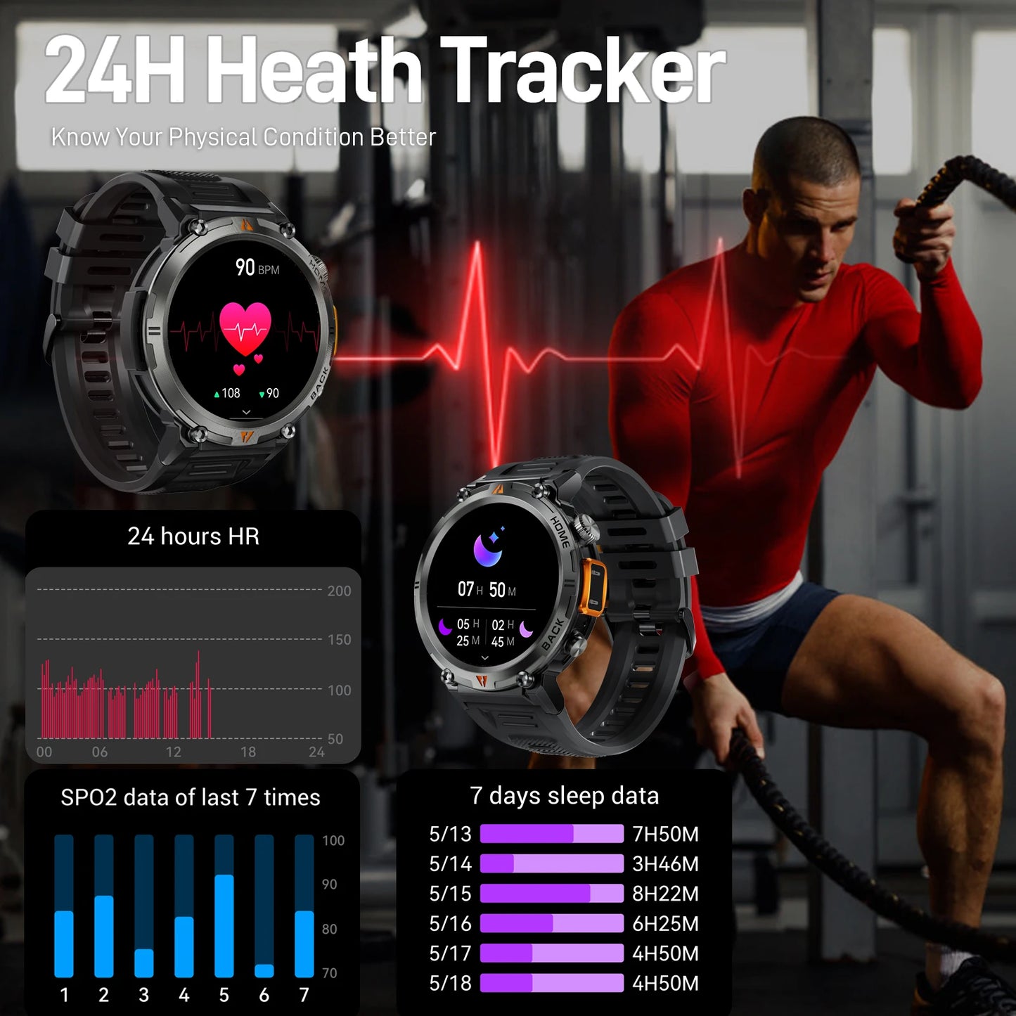 EIGIIS 2024 New KE3 Bluetooth Call Smart Watch Men Full Touch