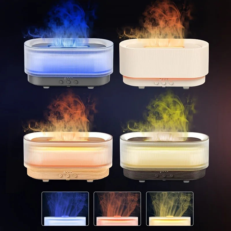 SEJOY 300ml Humidifier for Office Home Flame Aromatherapy Humidifier Ultrasonic Technology Essential Oil Aromatherapy Diffuser