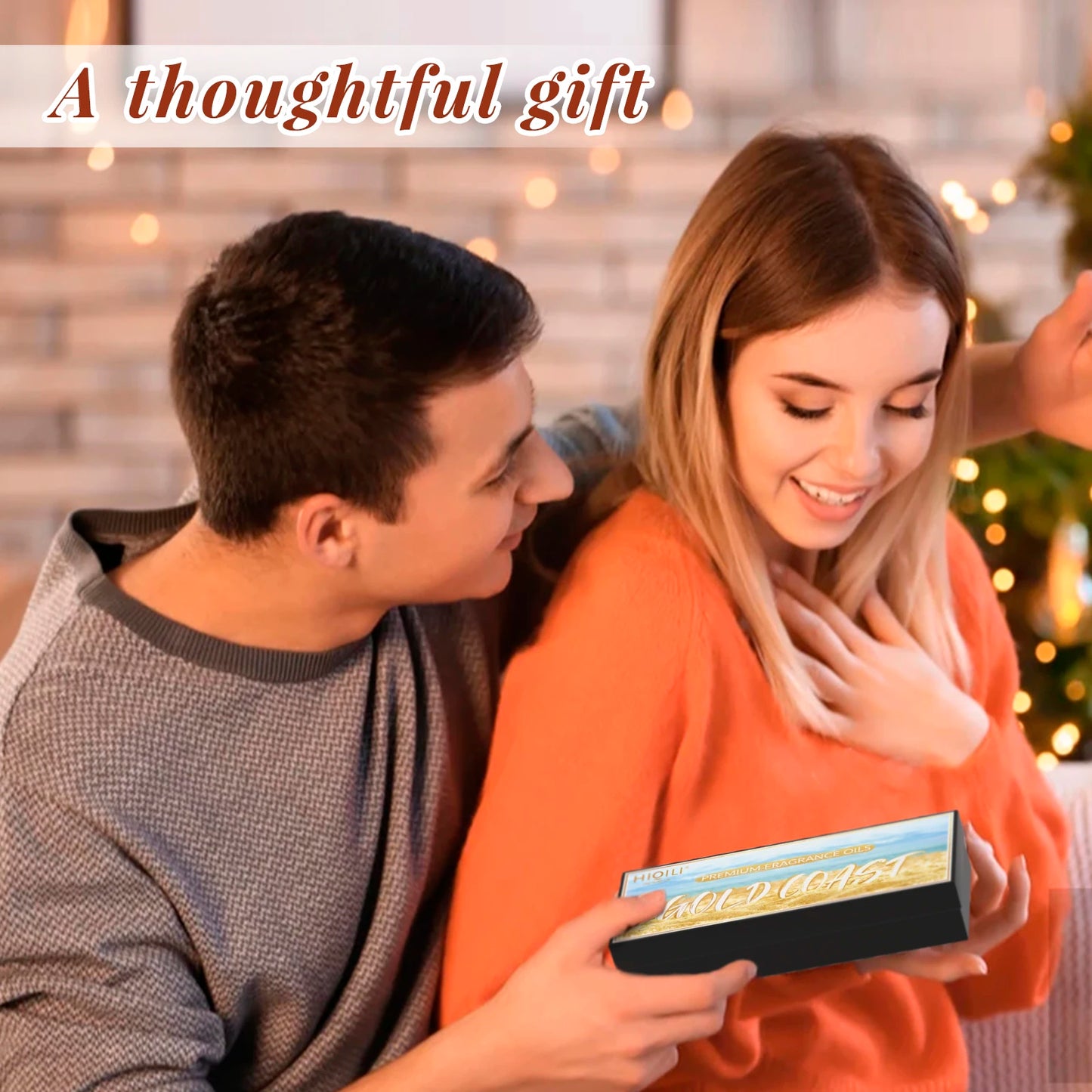 HIQILI Gold Coast Set, TOP 6 PCS Fragrance Oils  Gift Set for Aromatherapy Car Home hotel Diffuser Humidifier Candles Making