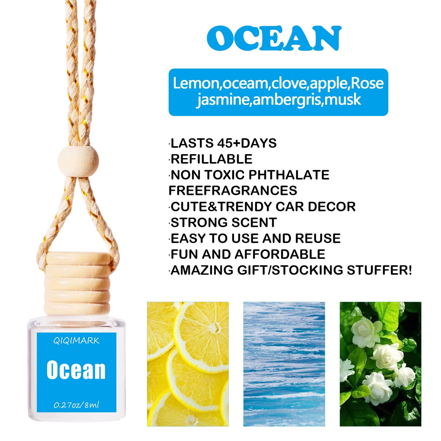 Car Aromatherapy Suspension Car Perfume Bottle 1 Bottle