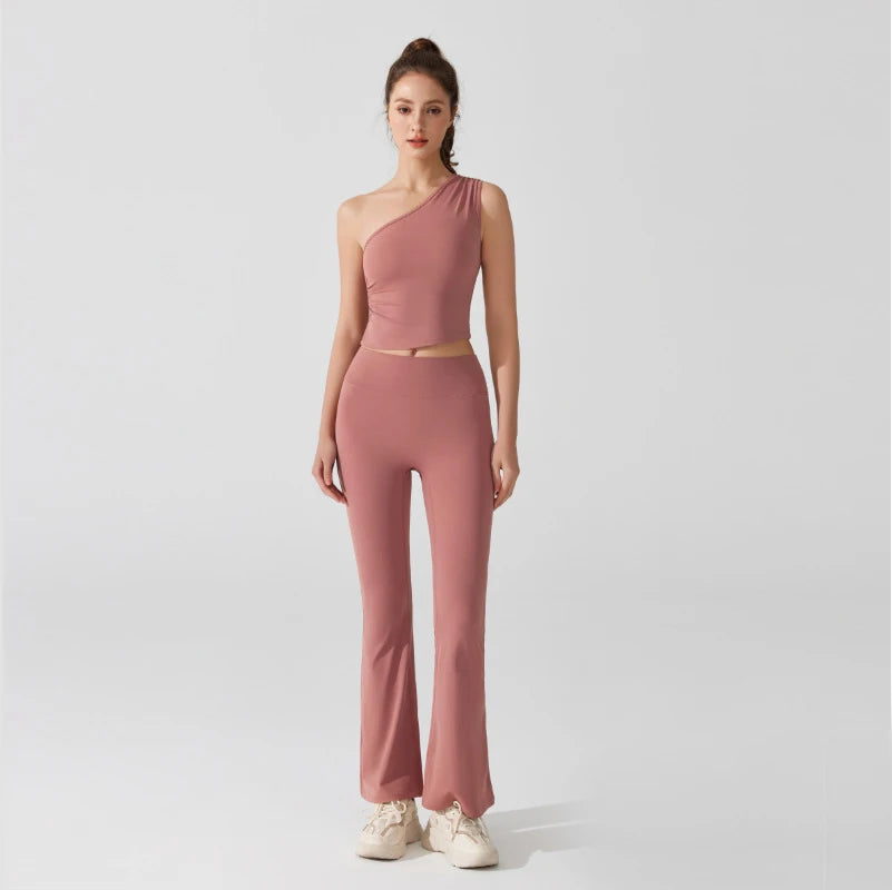 Two Pieces Fitness Yoga Set Women Solid Color Buttery Soft Gym Suit Breathable Quick Dry Workout Clothes Female Sportswear