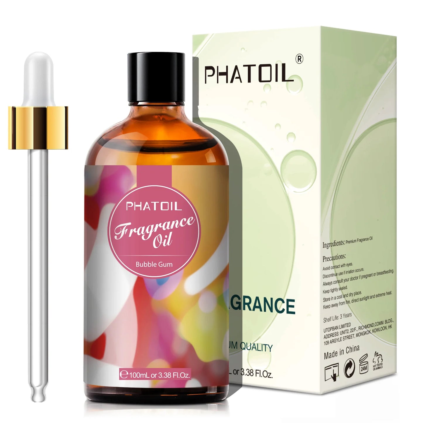 PHATOIL 100ml  White Musk Fragrance Essential Oil  Fresh Linen Honeysuckle Peach Orange Blossom for Aroma Candle Soap Making