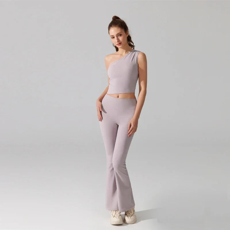 Two Pieces Fitness Yoga Set Women Solid Color Buttery Soft Gym Suit Breathable Quick Dry Workout Clothes Female Sportswear