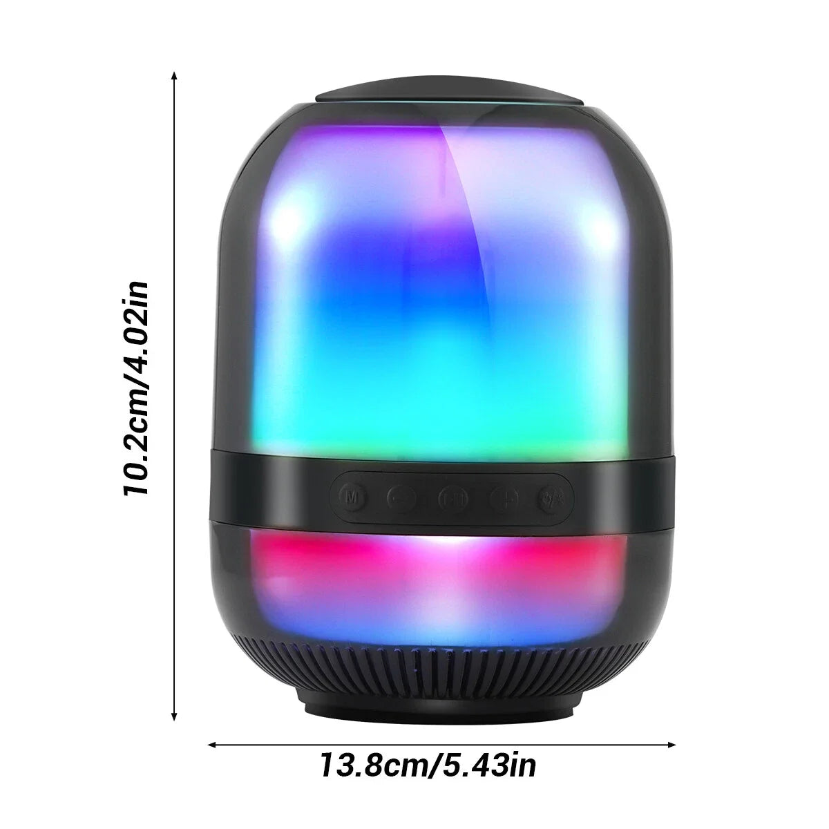 500W Portable Bluetooth Desktop Speakers Wireless TWS Pairing with LED Lights