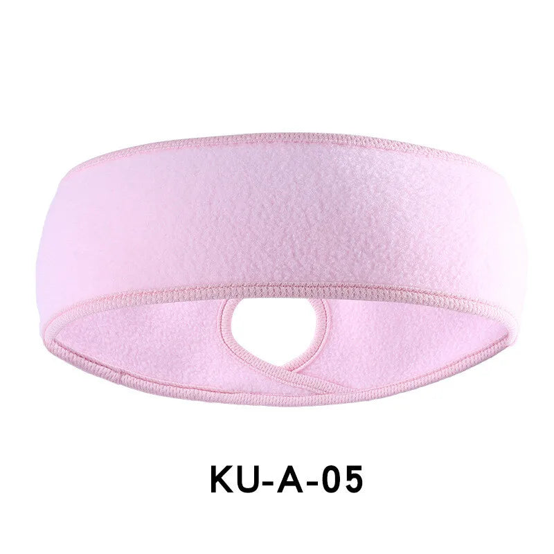 Winter Fleece Ponytail Headband Earmuffs for Running Yoga Skiing Cycling Ear Muffs Skiing Outdoor Sports Ear Warmer Sweatband