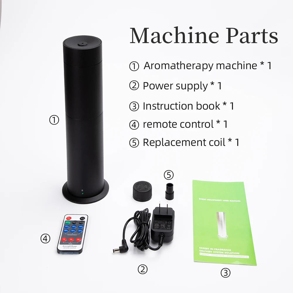 Aroma Diffuser 360 Scents Column Perfume Air Purifier Metal Material 120ML Capacity Mini Pro Scent Freshener