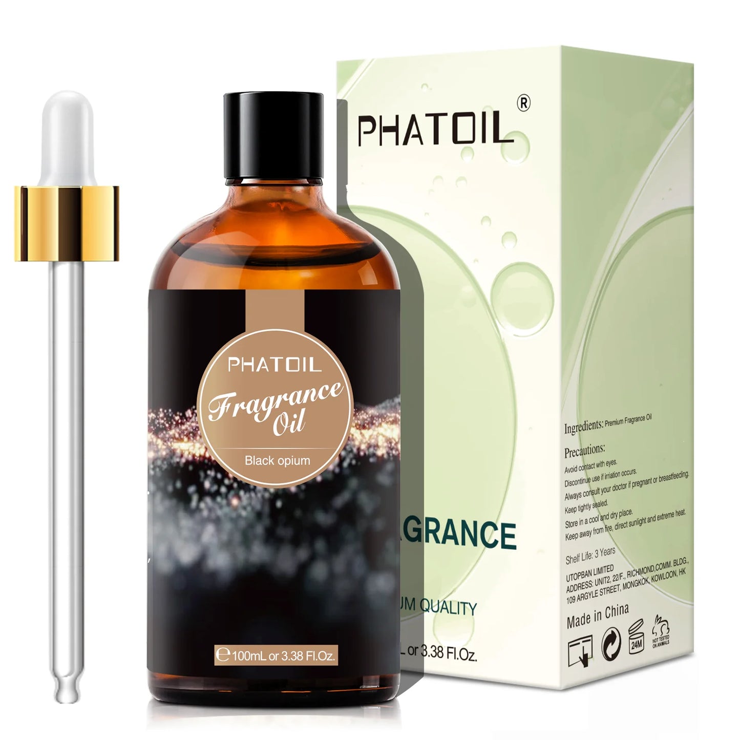 PHATOIL 100ml  White Musk Fragrance Essential Oil  Fresh Linen Honeysuckle Peach Orange Blossom for Aroma Candle Soap Making