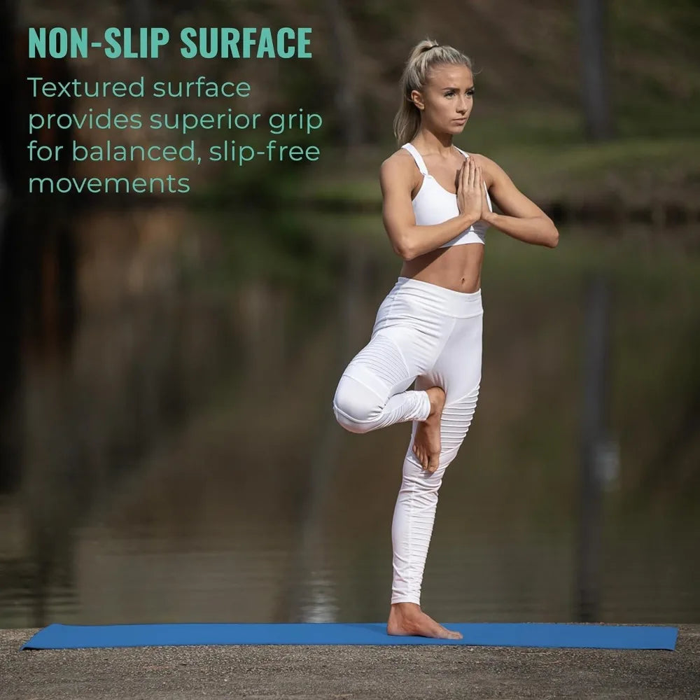 18 bags of classic yoga kits, 6 non-slip yoga MATS, 6 6-foot D-ring bands, and yoga accessories for school and studio