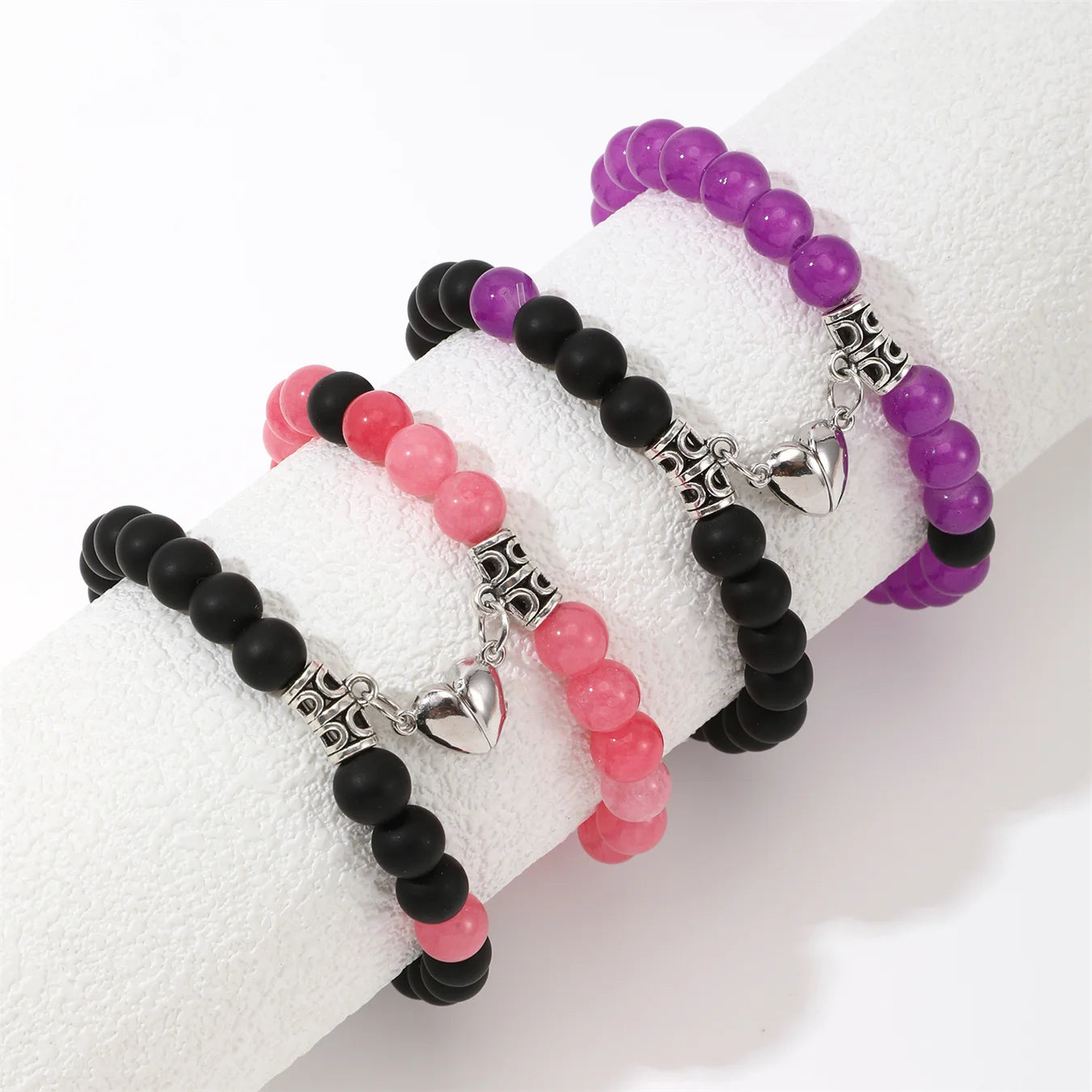 4Pcs Natural Stone Bracelet Lover Bracelets, BFF Bracelets  Fashion Beaded Bracelets