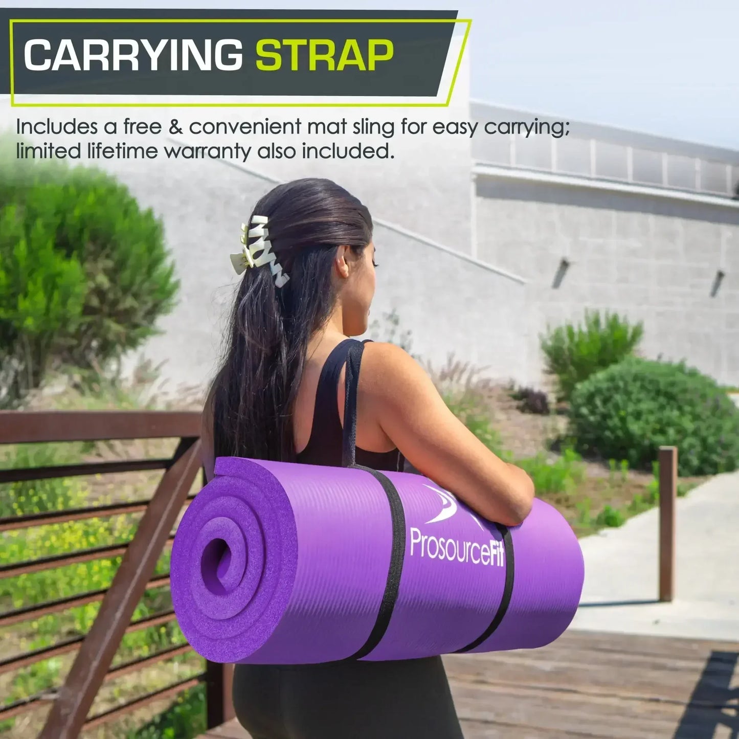 Extra Thick Yoga and Pilates Mat 1/2-inch or 1-inch Thick for Fitness
