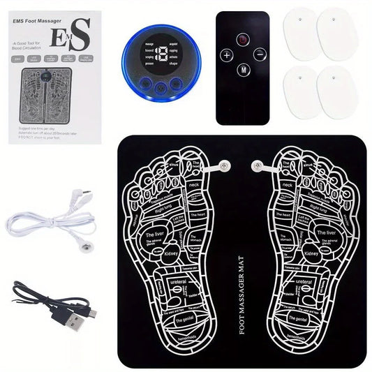 Get Relief With Electric EMS Foot and Leg Massager for Deep Reshaping and Pain Relaxation