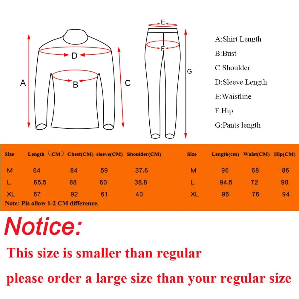 Men's Fleece Lined Thermal Underwear Set Motorcycle Skiing Base Layer Winter Warm Long Sleeve Johns Shirts and Bottoms