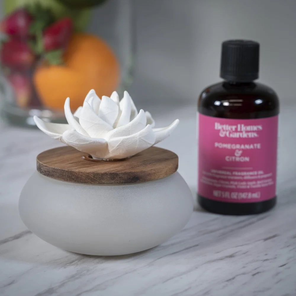 3 Pack Wicking Ceramic Flower Diffuser Aromatherapy Essential Oil Fragrance Home Decor No Water Needed Custom Blends Air
