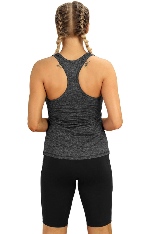 3 Pcs Women Sport Tank Tops Quick Dry Loose Yoga Tops