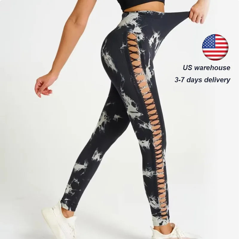US Warehouse Seamless Yoga Pants Women Sport Leggings