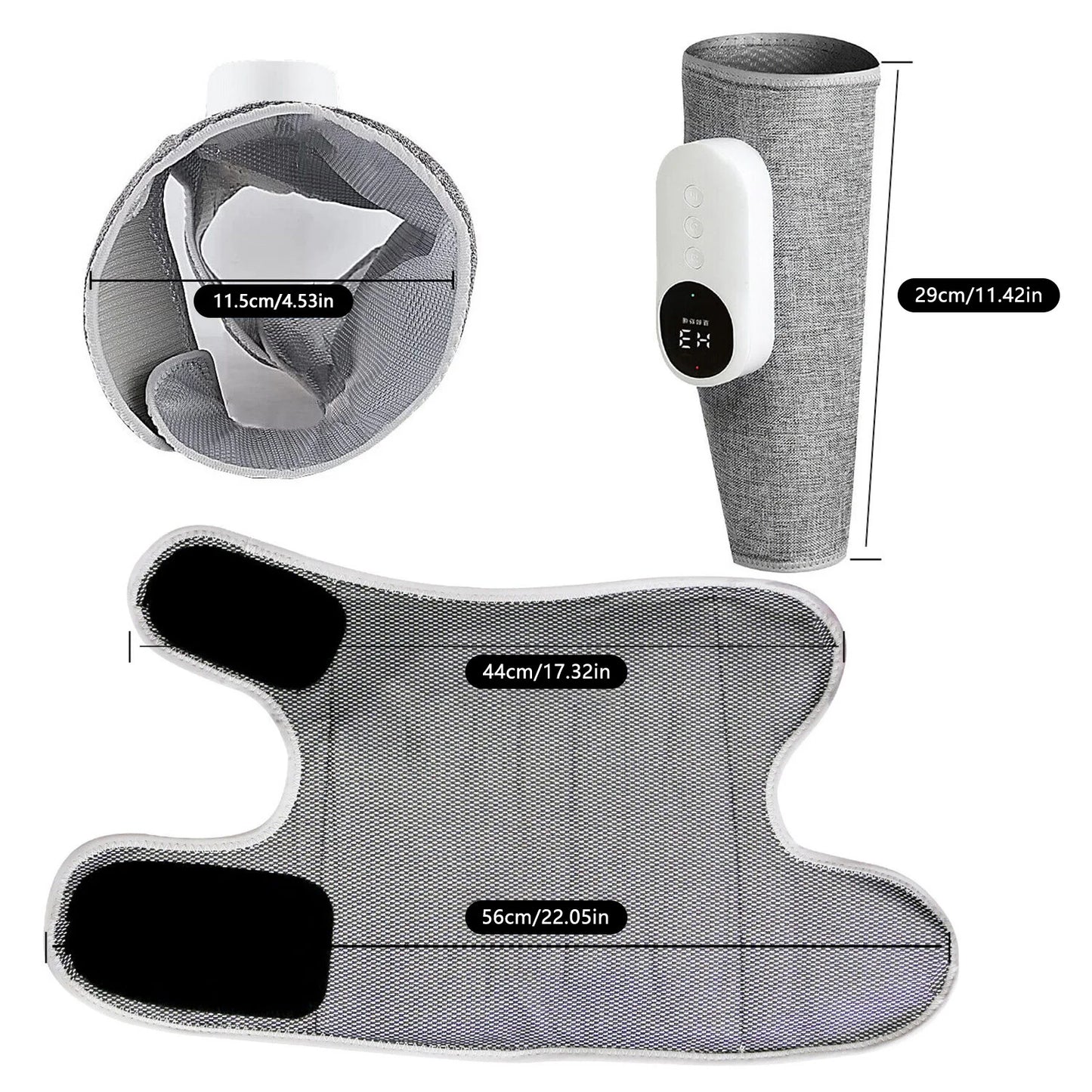 Smart Heating Leg Massage Machine Air Compression USB Rechargeable Wireless Leg Massager