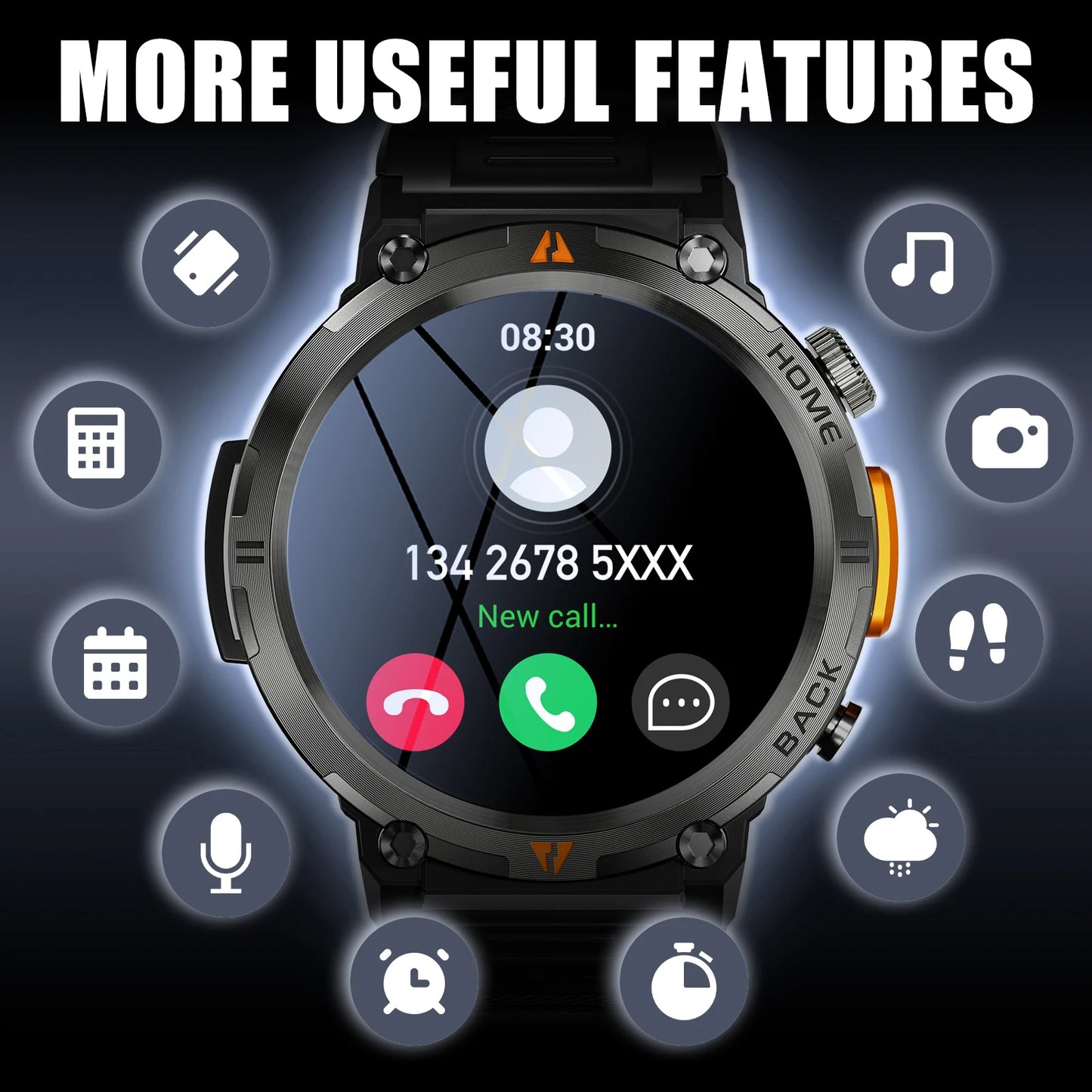 EIGIIS 2024 New KE3 Bluetooth Call Smart Watch Men Full Touch