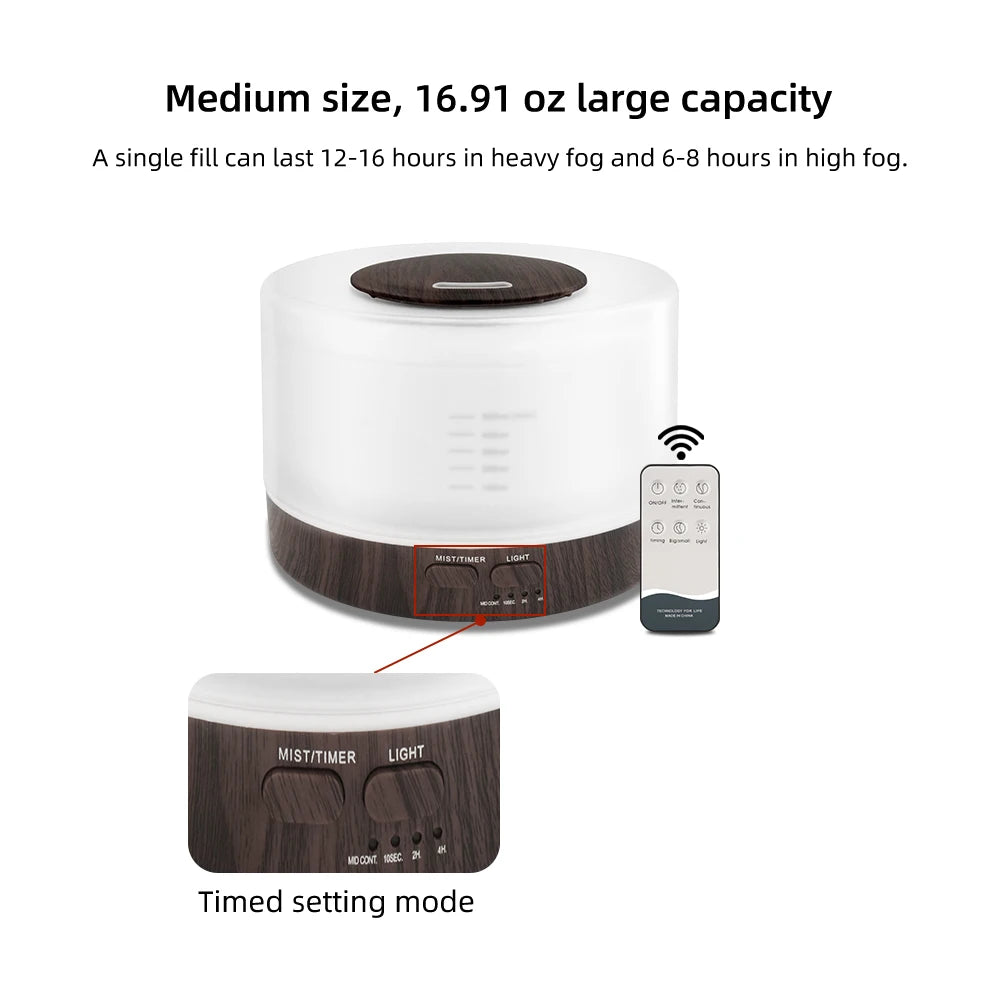 Home Spa Essential Large 16.9oz Oil Aroma Diffuser
