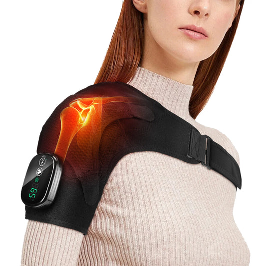Electric Heating Shoulder Massager Brace for Arthritis Pain Relief