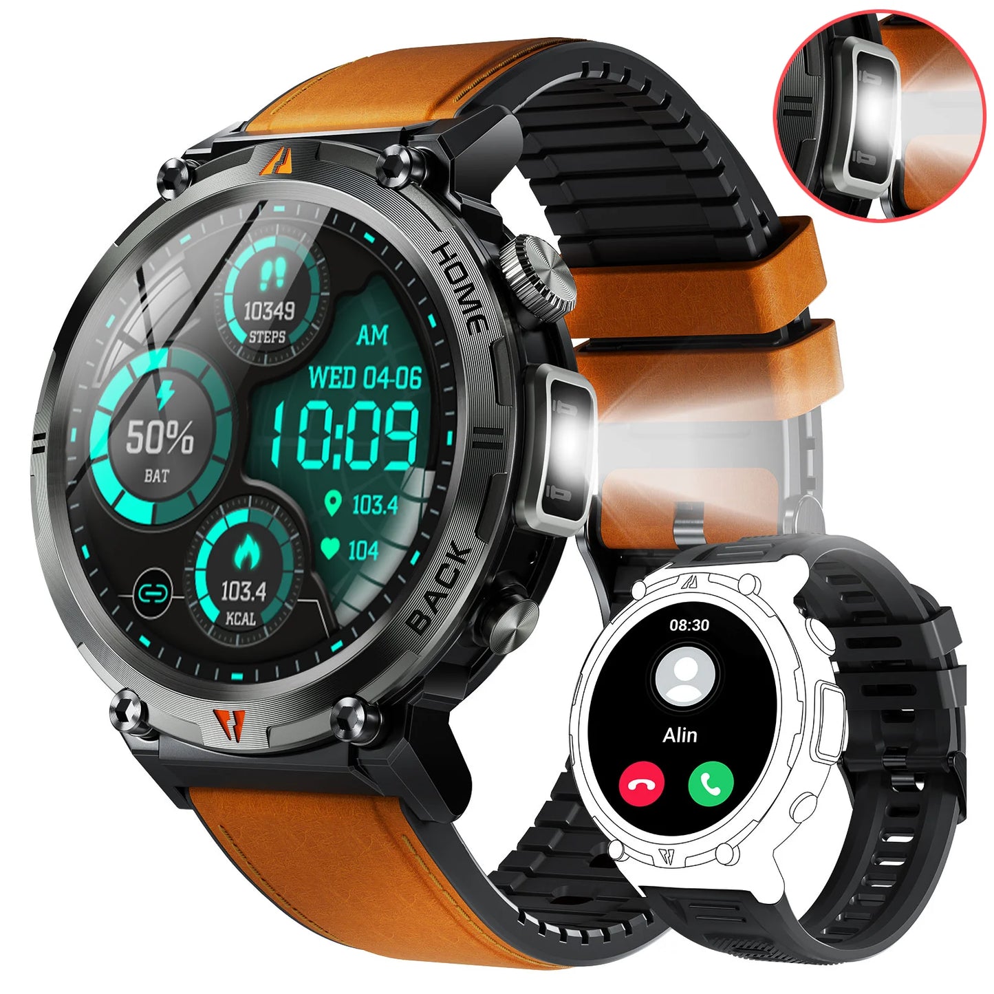 EIGIIS 2024 New KE3 Bluetooth Call Smart Watch Men Full Touch