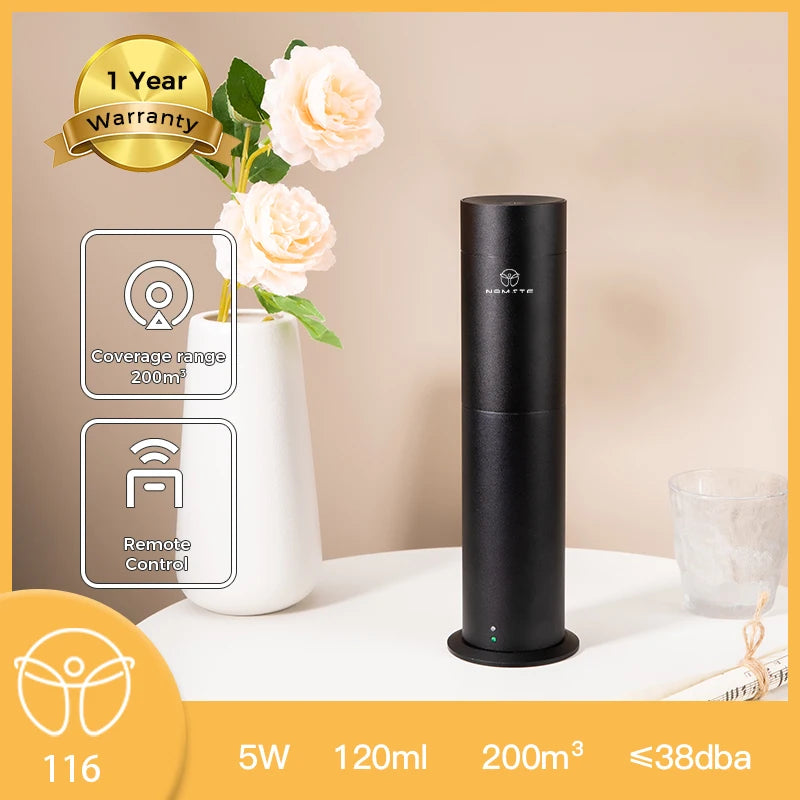 Aroma Diffuser 360 Scents Column Perfume Air Purifier Metal Material 120ML Capacity Mini Pro Scent Freshener