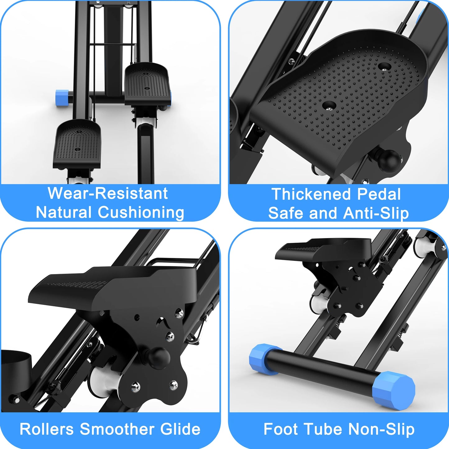330lbs Stair Stepper Climber Machine with Handlebar - Upgrade Vertical Climber Workout Machine for Full-Body Exercise Climber Fi
