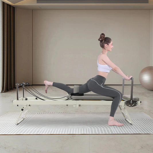 Foldable Pilates Reformer Machine for Yoga Fitness Equipment