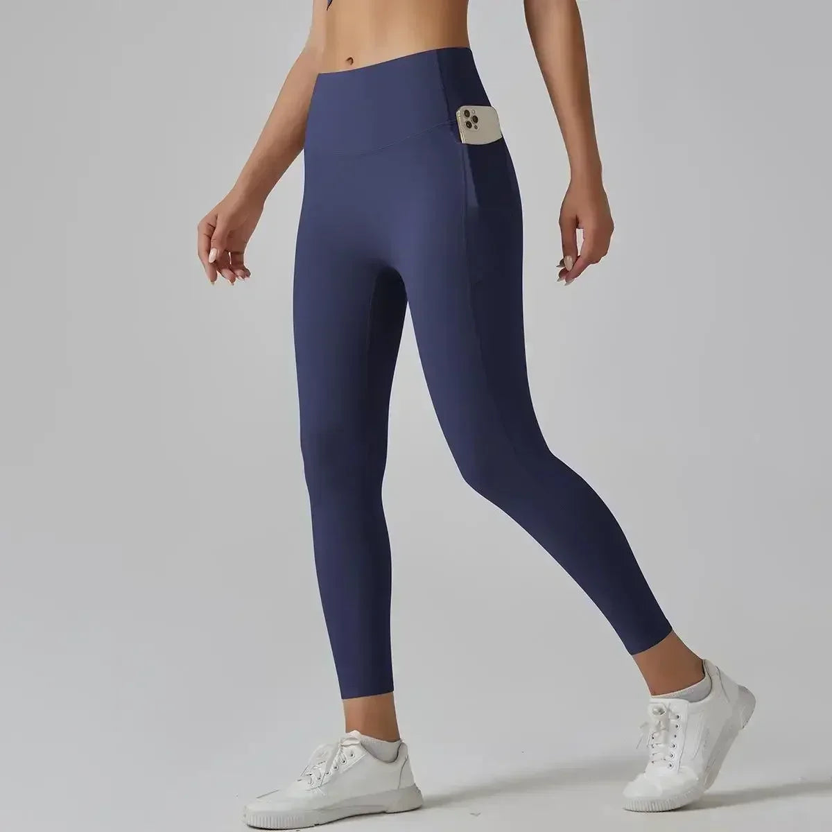 Yoga AL High Waisted Yoga Pants With Abdominal Pockets