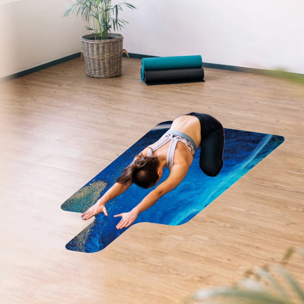 Rubber Yoga Meditation Pad Anti-Slip Fitness Mat Portable