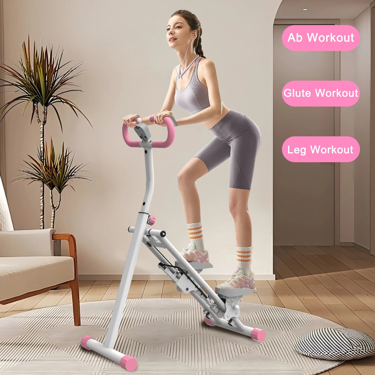 330lbs Stair Stepper Climber Machine with Handlebar - Upgrade Vertical Climber Workout Machine for Full-Body Exercise Climber Fi
