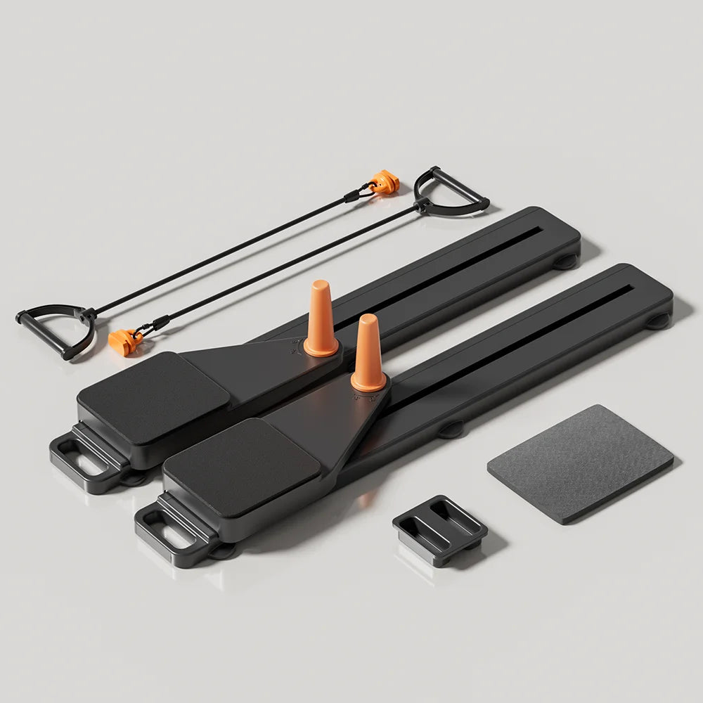 2-in-1 Abs & Ski Board - Portable Core/Leg Trainer