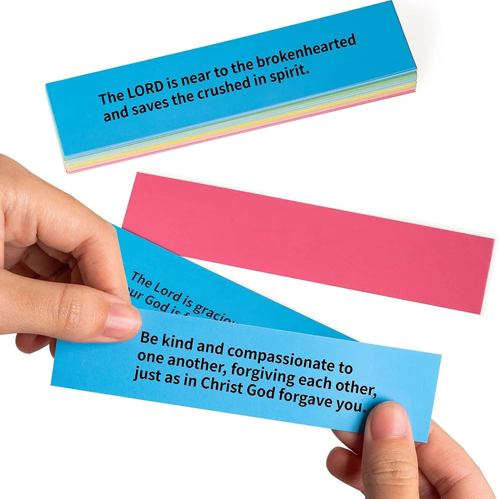 Bible Verses in A Jar Christian Scripture Color Coded Request Cards Scripture Jar for Daily Reflection Gift for Christian Church