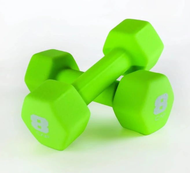 2/3/5/8/10/12/15 lb Rubber Dumbbells for Home Gym Use