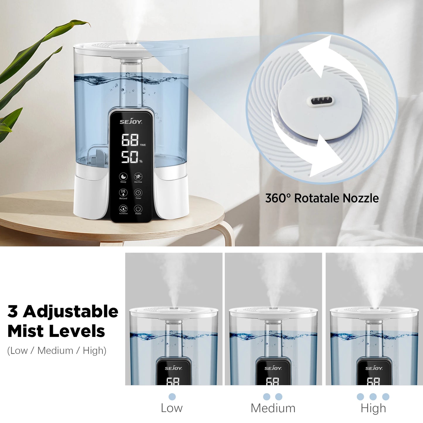 110-220V 6L Perfume Air Humidifier Home with LED Display